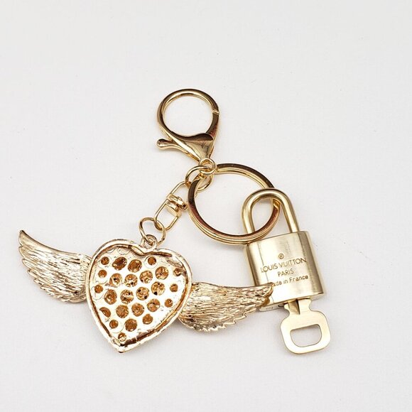 Authentic Louis Vuitton Lock & Key with unbranded Bagcharm, Keycharm, Keychain - Picture 5 of 9